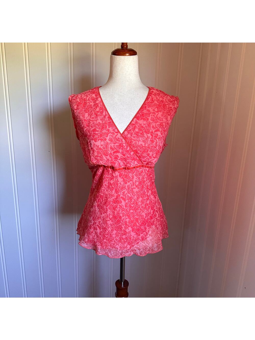 Vintage 90s/Y2K Fairy Pink Top XL